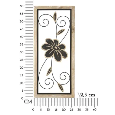 PANEL ŻELAZNY I DREWNIANY KOMAN -A- 26X2,5X60 cm